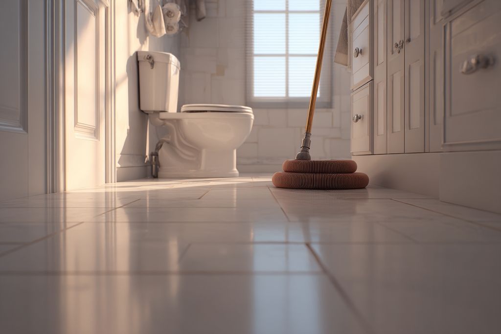 Déboucher une canalisation de WC avec un furet manuel